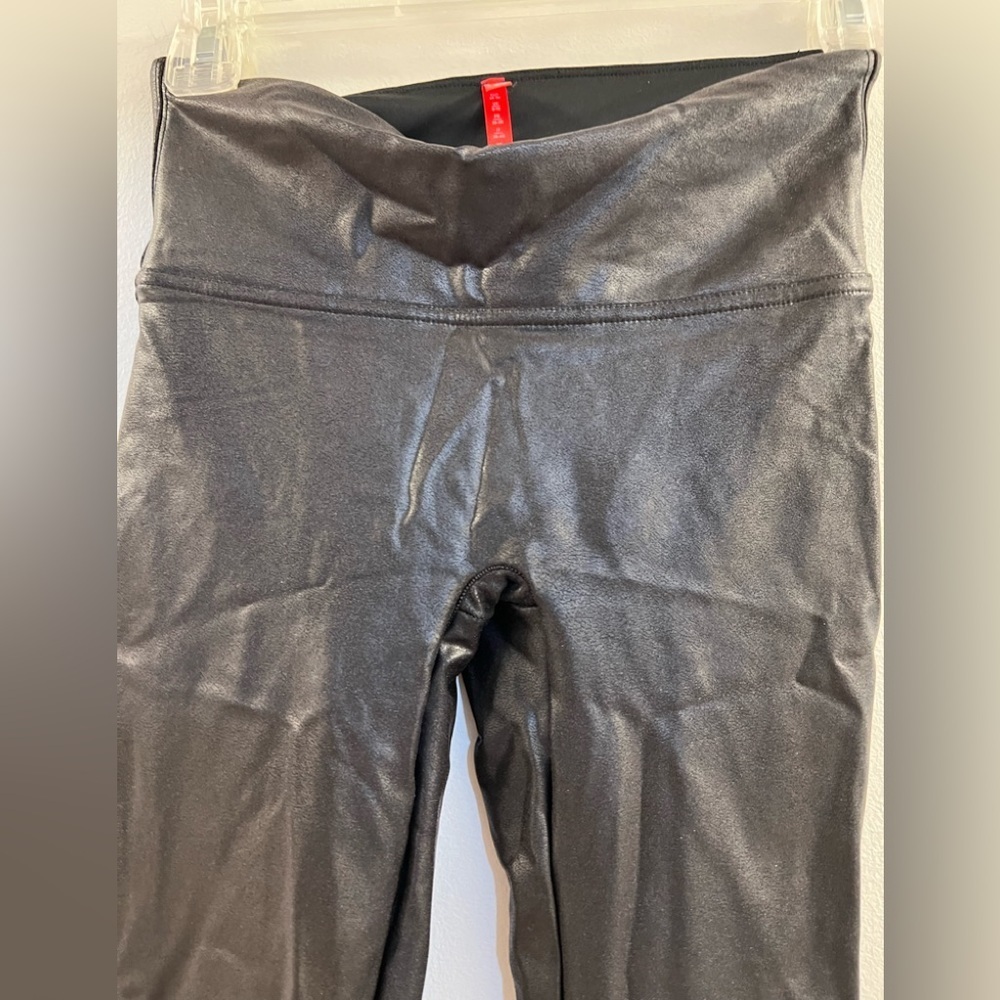 Spanx Faux Leather Leggings in Black - Picture 4 of 14
